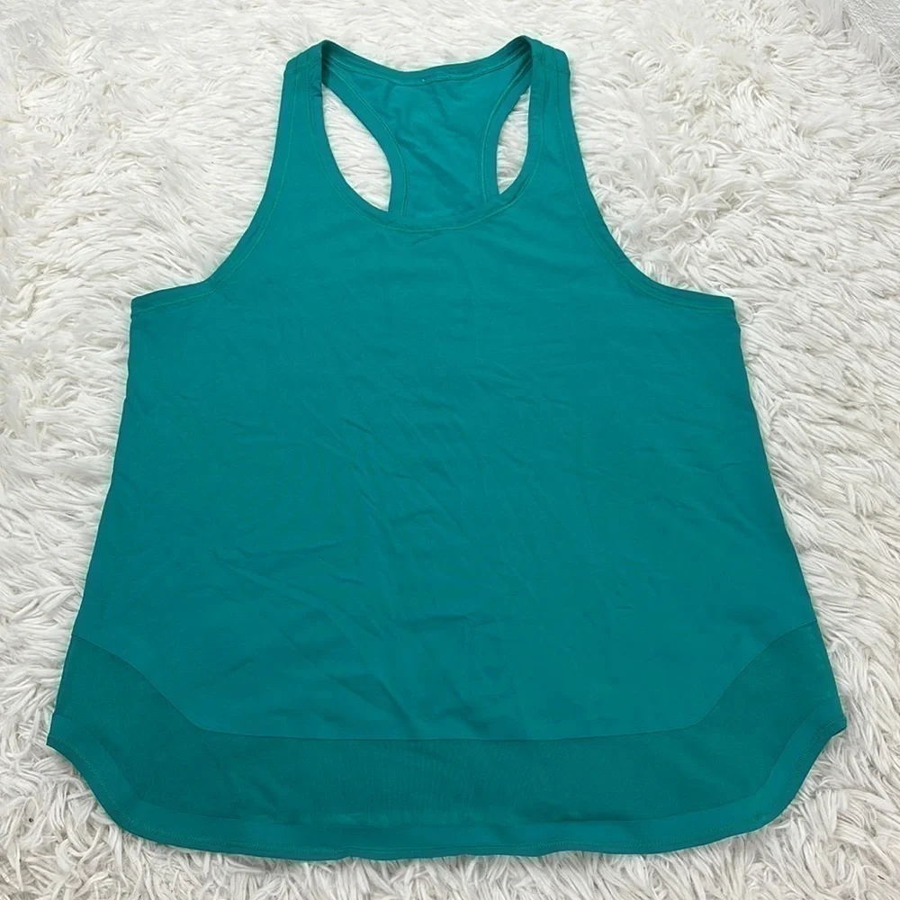 Lululemon Smooth Stride Tank (UV Protection) Viridian Green
